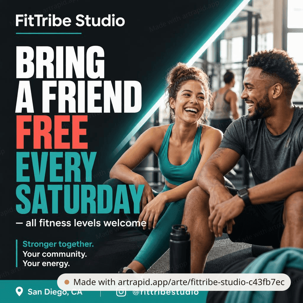 FitTribe Studio — Fitness · ArtRapid