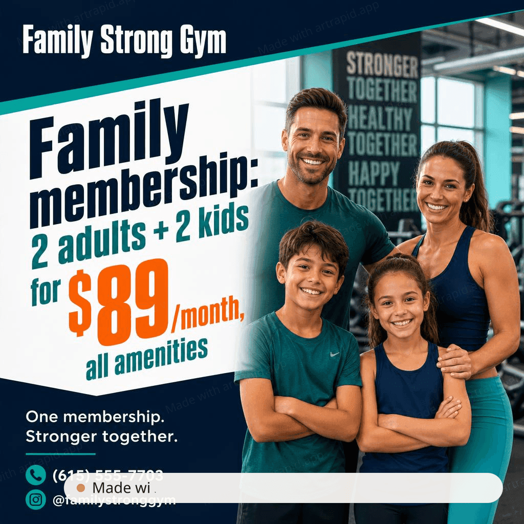 Family Strong Gym - fitness · ArtRapid