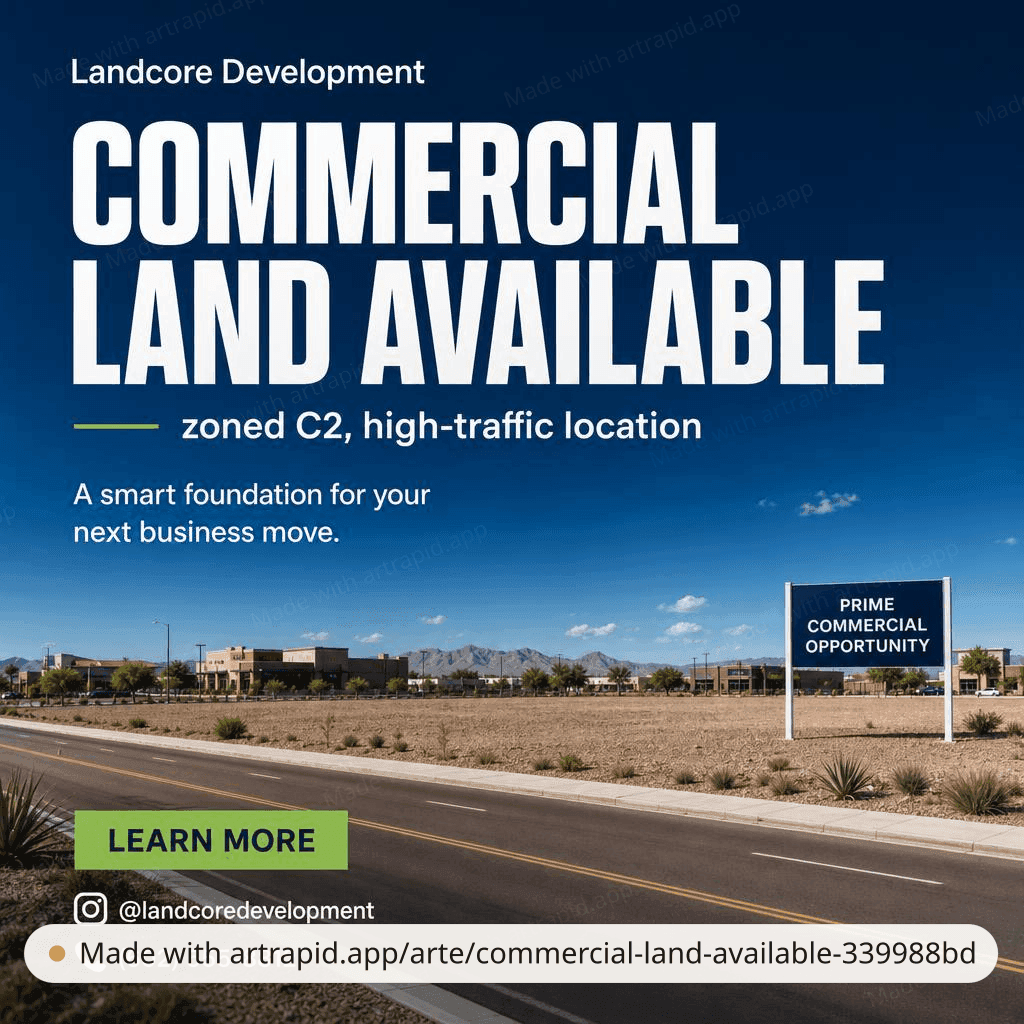 Commercial land available · ArtRapid