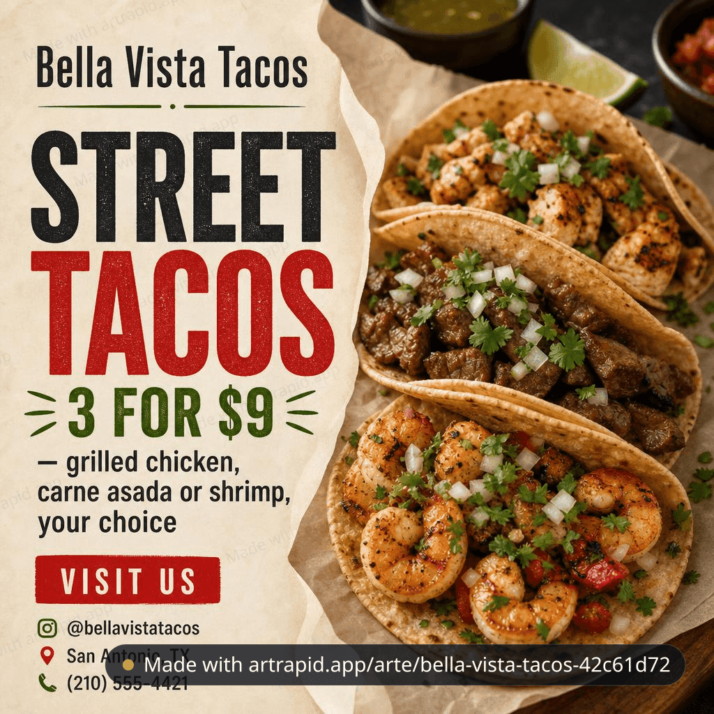 Bella Vista Tacos · ArtRapid