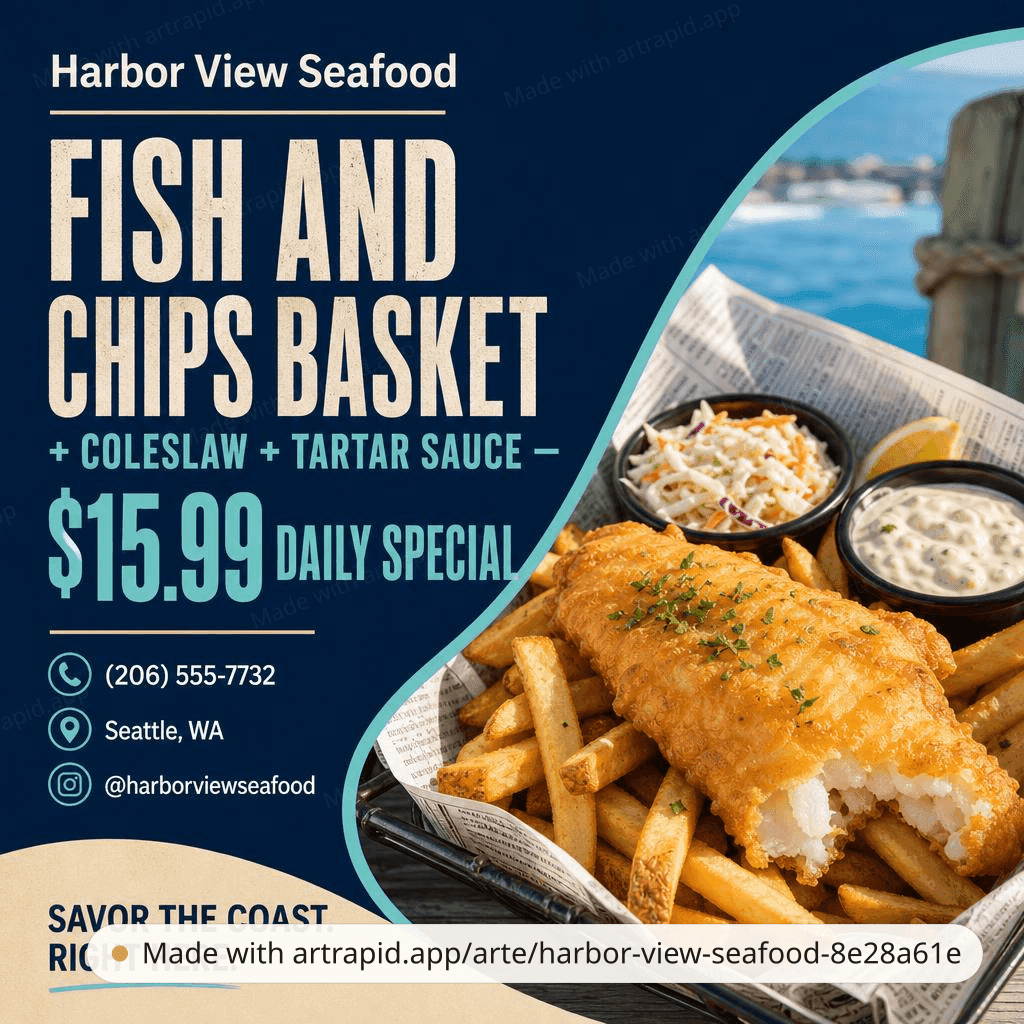 Harbor View Seafood · ArtRapid